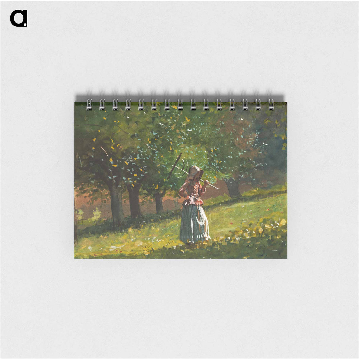 Girl with Hay Rake - ウィンスロー ホーマー Memo.