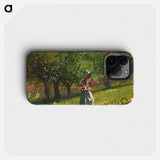 Girl with Hay Rake - Winslow Homer Phone Case.