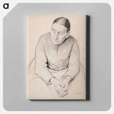 Old peasant woman - アルバート エーデルフェルト Canvas.
