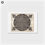 アートポストカード-Knob with seven rings - アルブレヒト デューラー Postcard.
