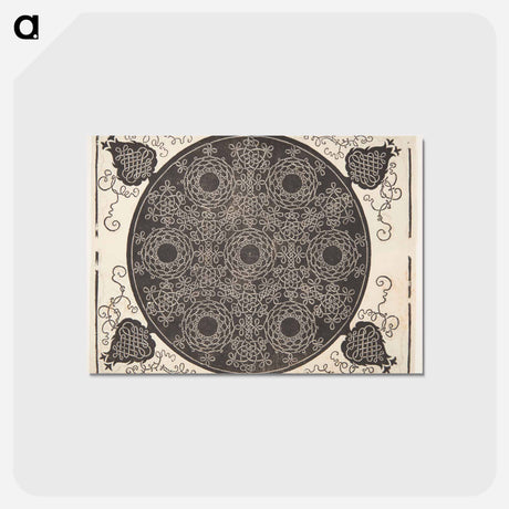 アートポストカード-Knob with seven rings - アルブレヒト デューラー Postcard.