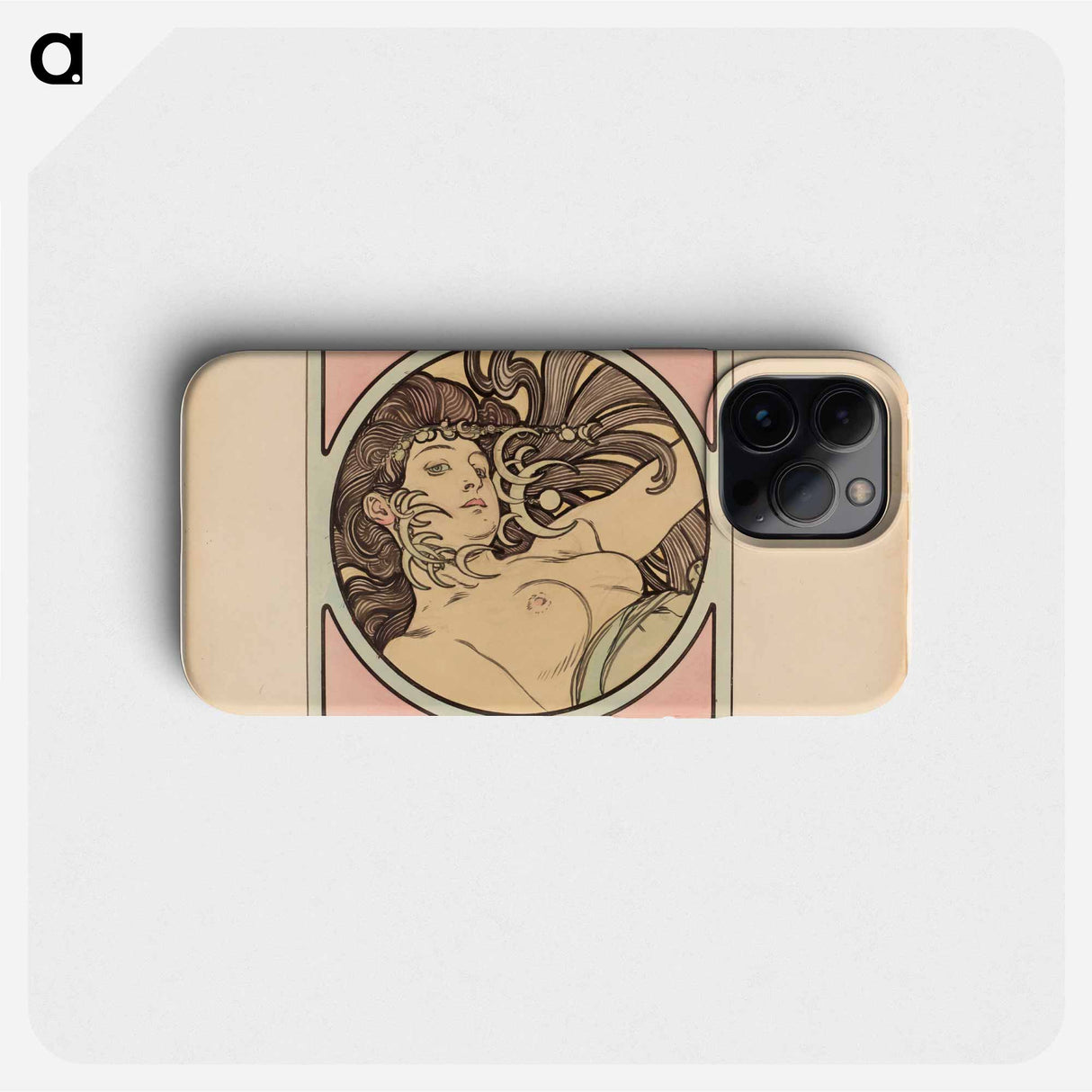 Stained glass window for the facade of the Fouquet boutique - Alphonse Mucha Phone Case.