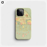 A Burmese map of the world - アンティーク地図 Phone Case.