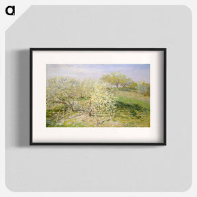 アートポスター-Spring (Fruit Trees in Bloom) - クロード モネ Poster.