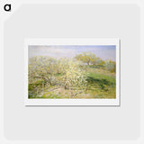 Spring (Fruit Trees in Bloom) - クロード モネ Postcard.