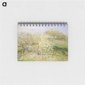 アートメモ帳-Spring (Fruit Trees in Bloom) - クロード モネ Memo.