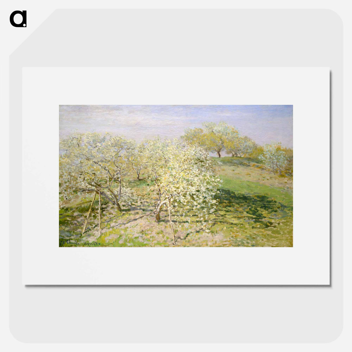 Spring (Fruit Trees in Bloom) - Claude Monet Poster.