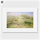 Spring (Fruit Trees in Bloom) - クロード モネ Poster.