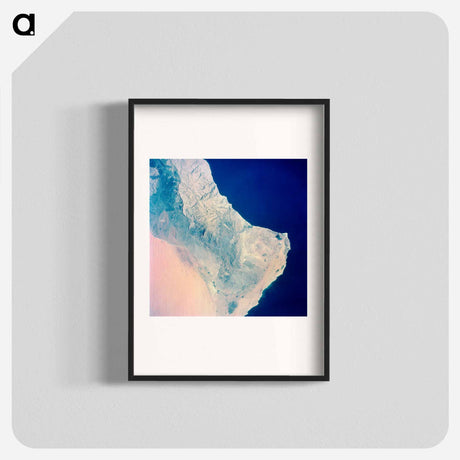 アートポスター-Topographical View of the Arabian Peninsula and the Gulf of Oman
 - 上空からの地球 Poster.