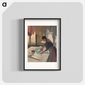 アートポスター-Woman Ironing - エドガー ドガ Poster.