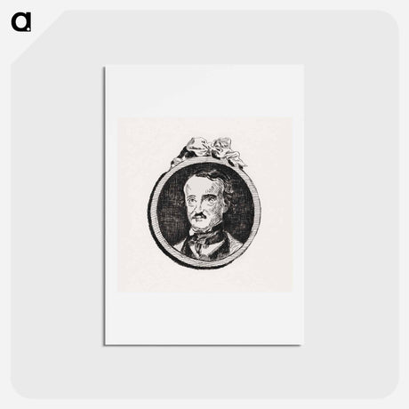 アートポストカード-Edgar Allan Poe - エドゥアール マネ Postcard.