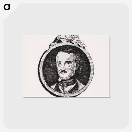 アートポストカード-Edgar Allan Poe - エドゥアール マネ Postcard.