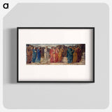 Cupid and Psyche - Palace Green Murals - The King and other Mourners abandon Psyche to the Monster - エドワード バーン ジョーンズ Poster.