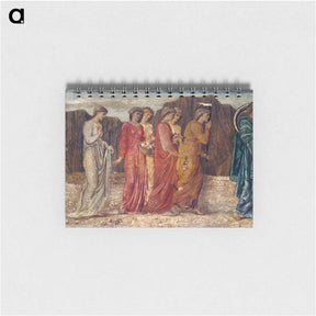 アートメモ帳-Cupid and Psyche - Palace Green Murals - The King and other Mourners abandon Psyche to the Monster - エドワード バーン ジョーンズ Memo.