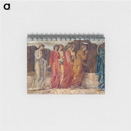 アートメモ帳-Cupid and Psyche - Palace Green Murals - The King and other Mourners abandon Psyche to the Monster - エドワード バーン ジョーンズ Memo.