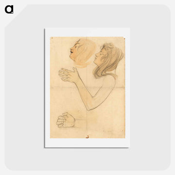 Studies by the artist's sister, Gertrude Schiele - エゴン シーレ Postcard.