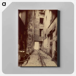 アートパネル-Vieille Cour, 22 rue Quincampoix
 - ウジェーヌ アジェ Canvas.