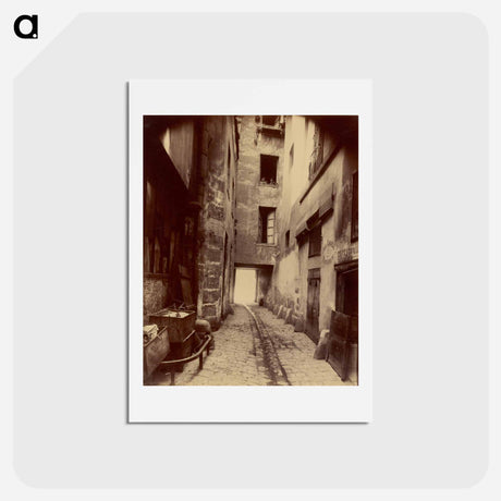 アートポストカード-Vieille Cour, 22 rue Quincampoix
 - ウジェーヌ アジェ Postcard.