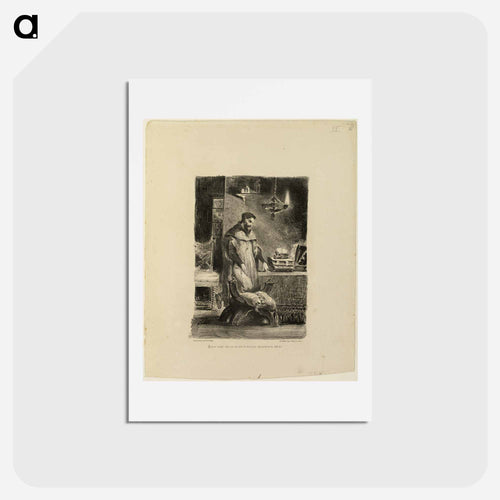 イエロー - ウジェーヌ ドラクロワ Postcard.