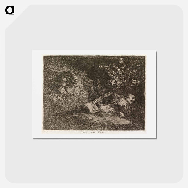 アートポストカード-Ei mitään. sen saatte nähdä - フランシスコ デ ゴヤ Postcard.