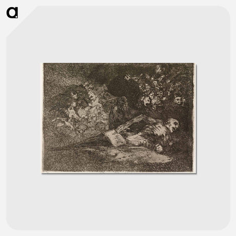 アートポストカード-Ei mitään. sen saatte nähdä - フランシスコ デ ゴヤ Postcard.