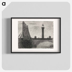 アートポスター-The Lighthouse at Honfleur - ジョルジュ スーラ Poster.