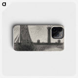 The Lighthouse at Honfleur - ジョルジュ スーラ Phone Case.