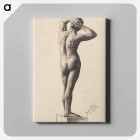 アートパネル-Male Nude - グスタフ クリムト Canvas.