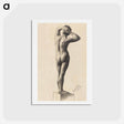 アートポストカード-Male Nude - グスタフ クリムト Postcard.