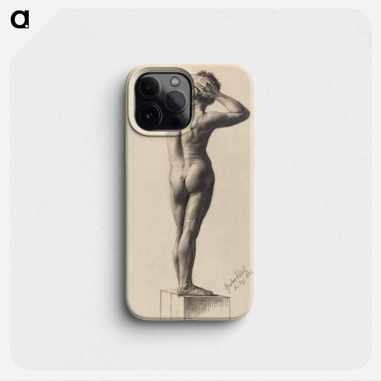 Male Nude - Gustav Klimt Phone Case.