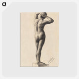 アートポストカード-Male Nude - グスタフ クリムト Postcard.