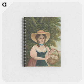アートメモ帳-Woman with Basket of Eggs - アンリ ルソー Memo.