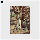 アートポストカード-The Artist's Dog Flèche - アンリ ド トゥールーズ ロートレック Postcard.