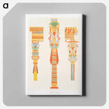 アートパネル-Wooden Columns
 - エジプト美術史 Canvas.