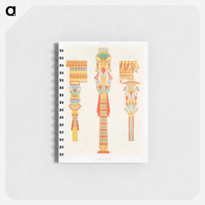 アートメモ帳-Wooden Columns
 - エジプト美術史 Memo.