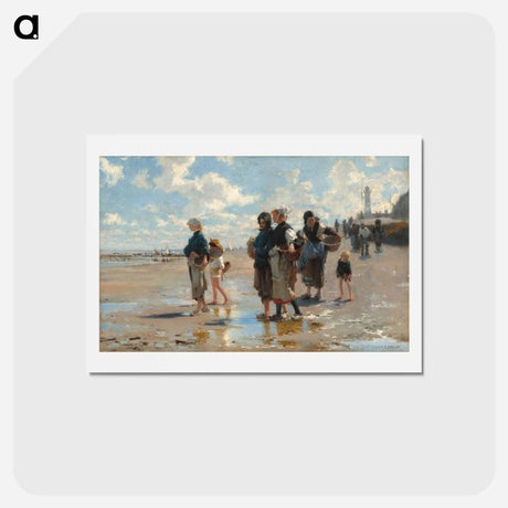 アートポストカード-En route pour la pêche - ジョン シンガー サージェント Postcard.