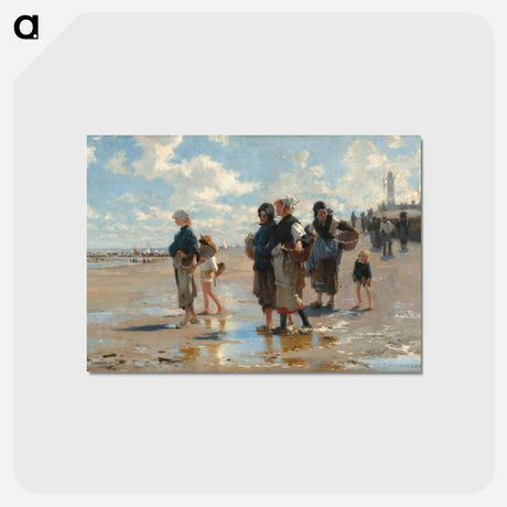 アートポストカード-En route pour la pêche - ジョン シンガー サージェント Postcard.