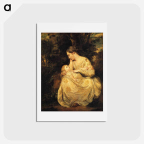 アートポストカード-Mrs. Susanna Hoare and Child - ジョシュア レノルズ Postcard.