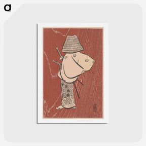 アートポストカード-Samurai - 神坂 雪佳 Postcard.