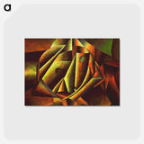 アートポストカード-Head of a Peasant Girl - カジミール マレーヴィチ Postcard.