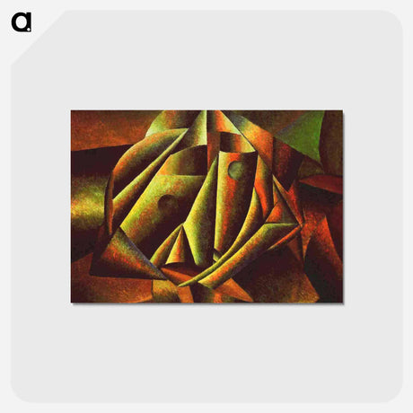 アートポストカード-Head of a Peasant Girl - カジミール マレーヴィチ Postcard.