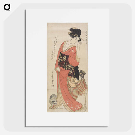 アートポスター-Chiyo from Kaga Province - 喜多川 歌麿 Poster.