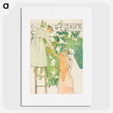 Gathering Fruit - メアリー カサット Poster.