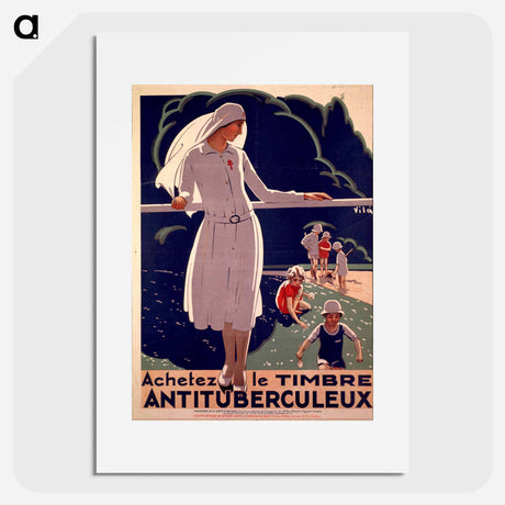 アートポスター-Achetez le Timbre Antituberculeux
 - 国立医学図書館 Poster.