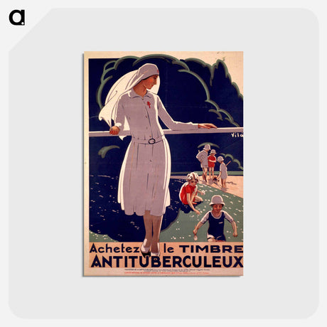 アートポストカード-Achetez le Timbre Antituberculeux
 - 国立医学図書館 Postcard.