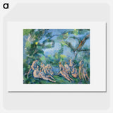 The Bathers - Paul Cezanne Poster.