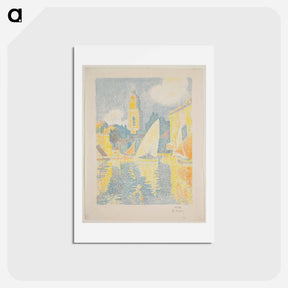 アートポストカード-The Port of St. Tropez - ポール シニャック Postcard.