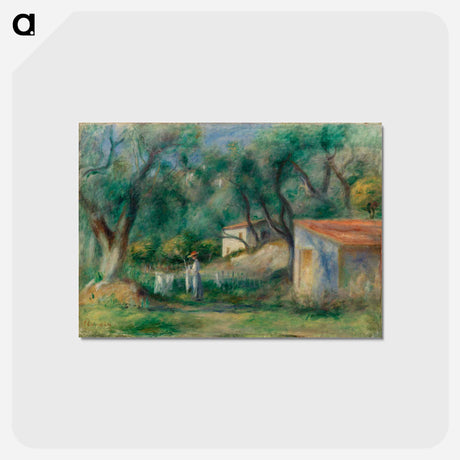 アートポストカード-Le Cannet - ピエール オーギュスト ルノワール Postcard.