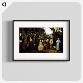アートポスター-The Sermon of St. John the Baptist - ピーター ブリューゲル Poster.