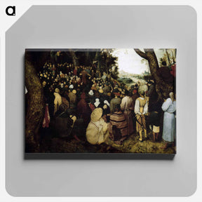 アートパネル-The Sermon of St. John the Baptist - ピーター ブリューゲル Canvas.